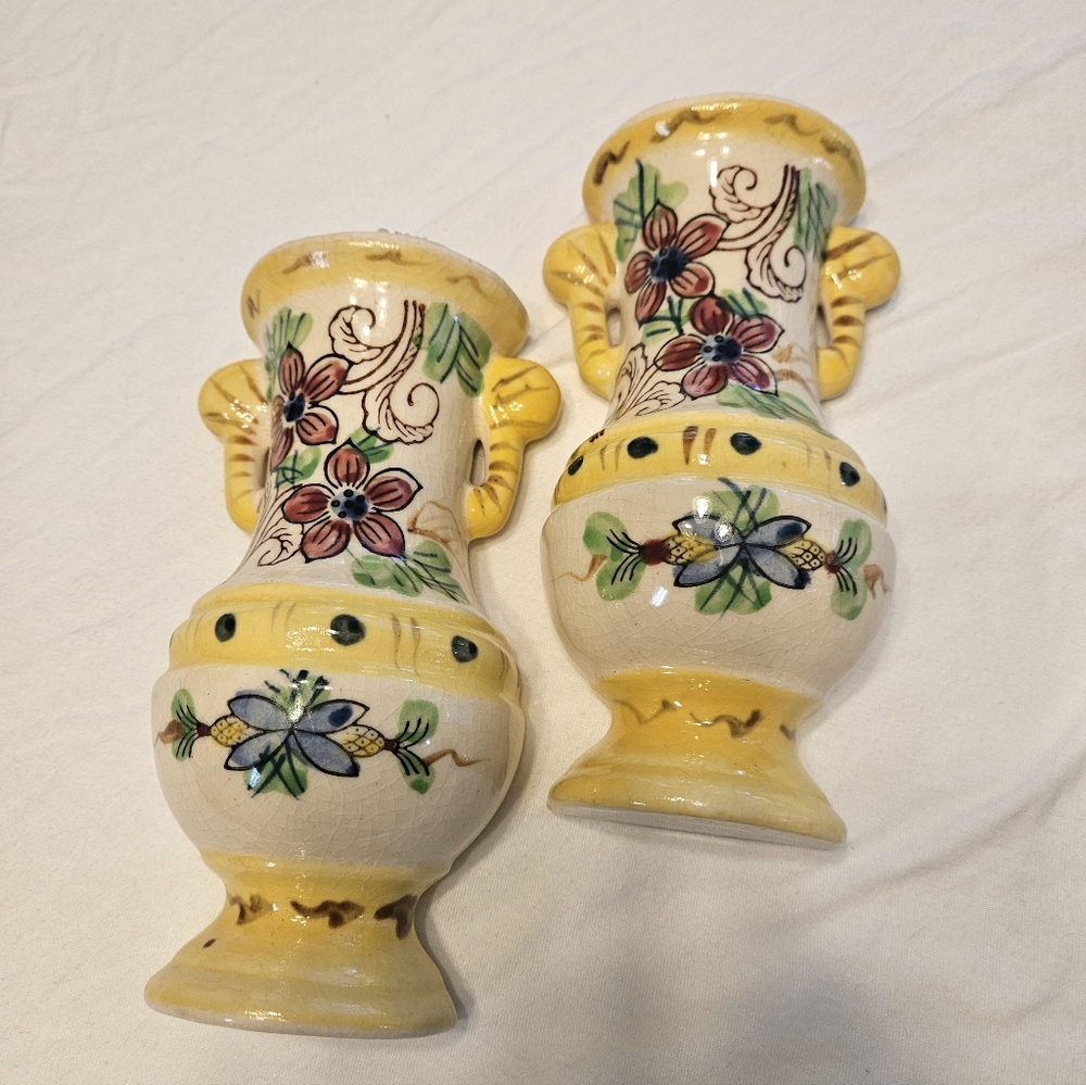 Vintage Ceramic Wall Pockets Made In Japan. - Picture 10 of 10